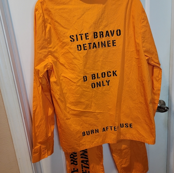 Harley Quinn Suicide Squad Cosplay Costume Jailhouse Size XL 2 Piece Set - Picture 6 of 12